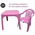 KIT 01 PLASNORTHON MESA INFANTIL + 01 POLTRONA INFANTIL