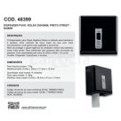 NOBRE DISPENSER STREET PAPEL HIGIENICO ROLAO PRETO